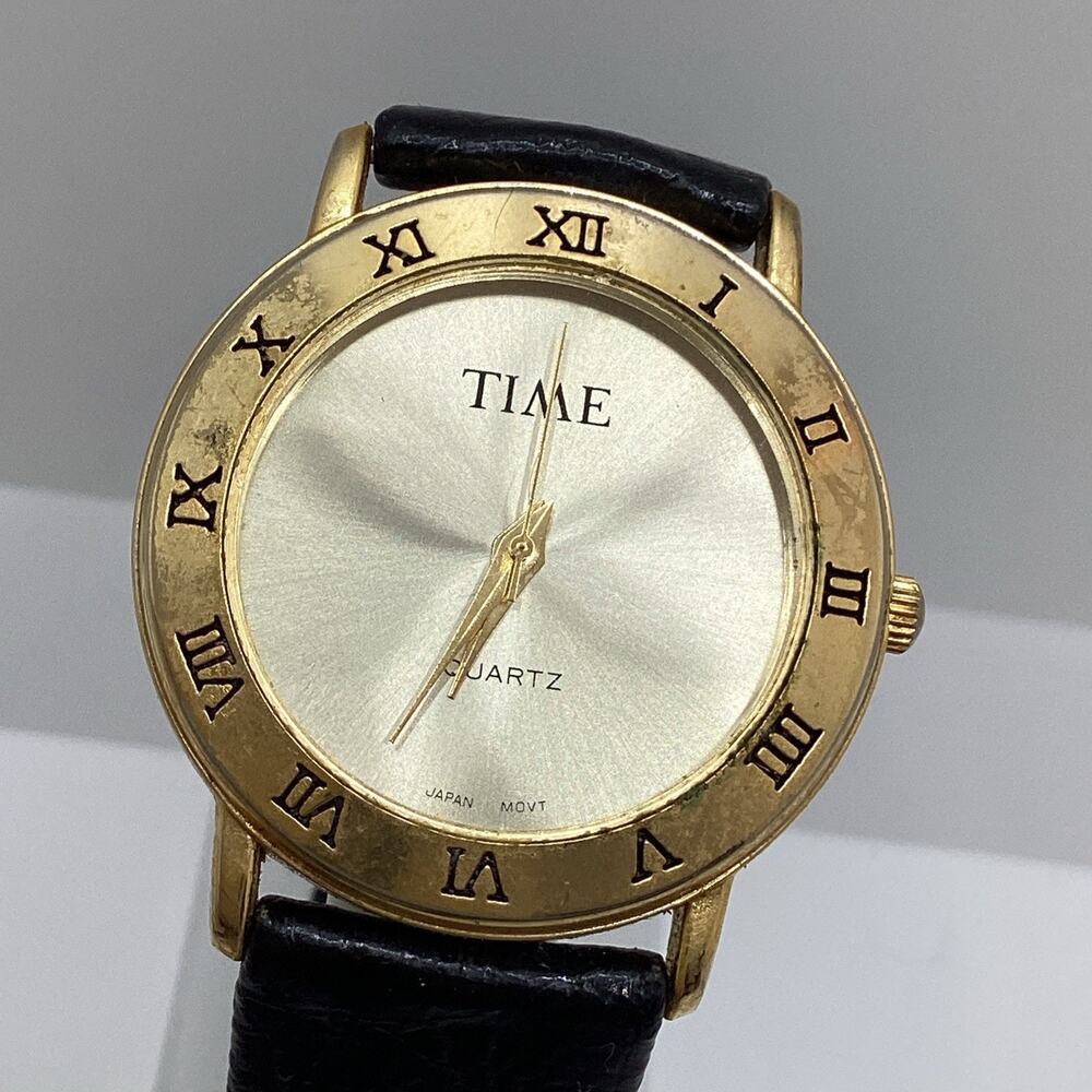 Vintage Time Magazine Women’s Watch Gold Tone Quartz New Battery